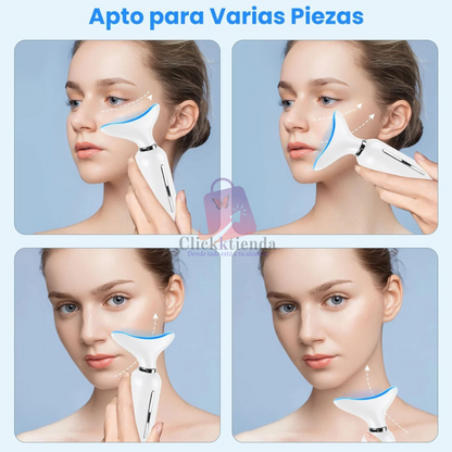 GlowLift™ Masajeador Facial Cuello AntiEdad LED AR