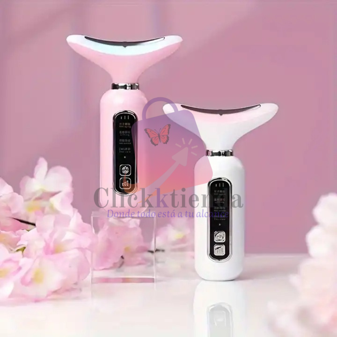 GlowLift™ Masajeador Facial Cuello AntiEdad LED AR