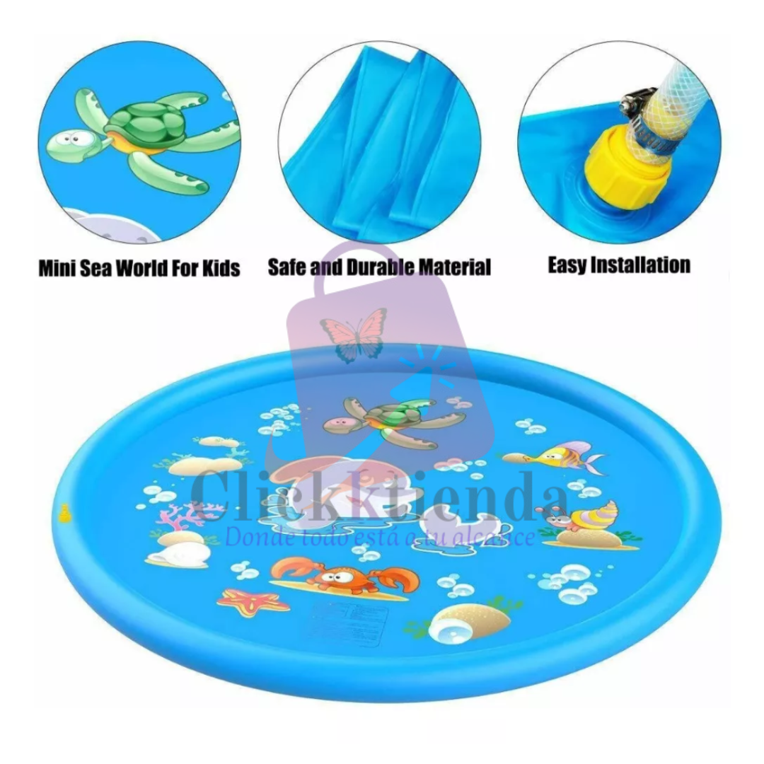 FunSplash™  Piscina Alfombra Lanza Agua 170 cm